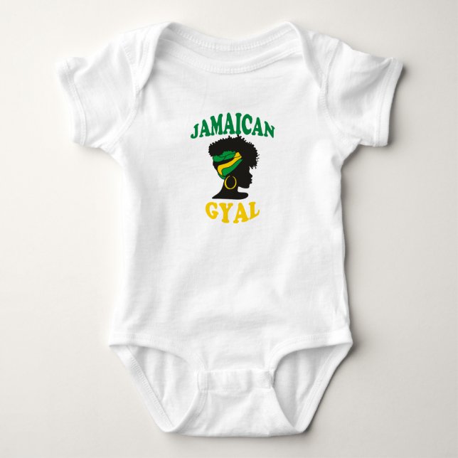 Body Jamaïcain Gyal Baby Bodysuit (Devant)