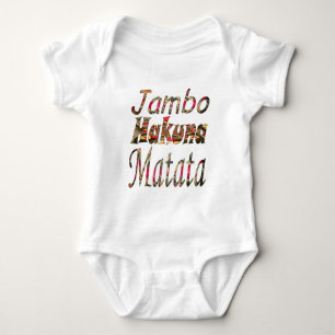 Body Jambo Hakuna Matata ! Imprimerie d'art Vintage afr