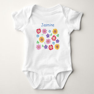 Body Jardin aux fleurs mignonnes Couleurs douces Baby B