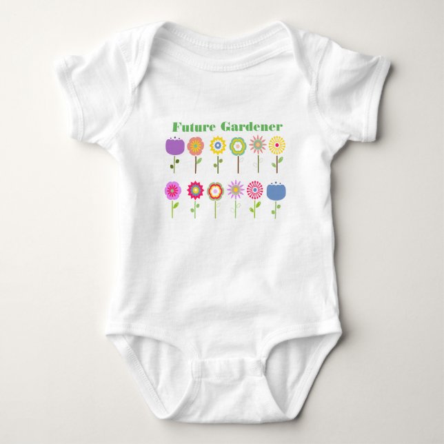 Body Jardin de fleurs Bodysuit bébé (Devant)