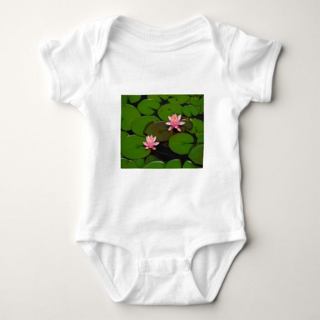 Body Jardin de fleurs de laine d'eau de lotus rose, (Devant)