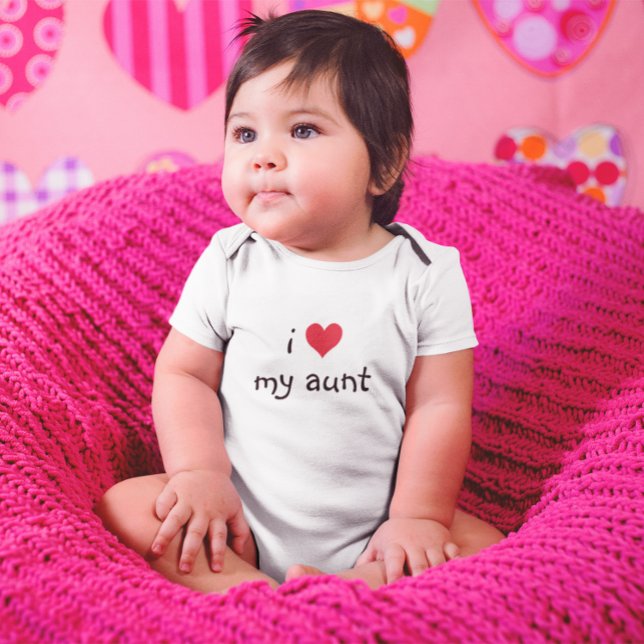 Body J'Coeur Ma Tante (I Love My Aunt Baby Bodysuit)