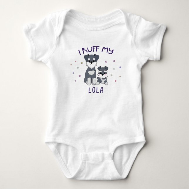 Body Je caresse ma Lola - Chiots mignons (Devant)