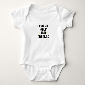 Body Je cours sur le lait et les boudins Baby Bodysuit