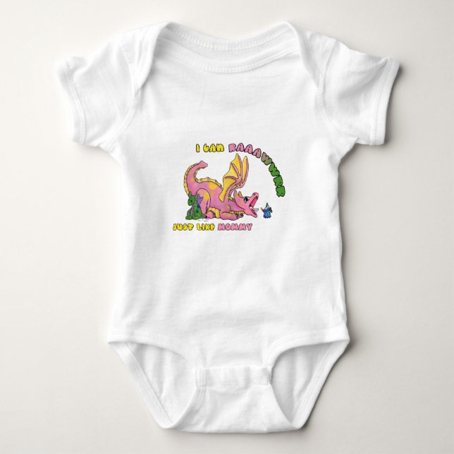 Body Je peux RAWR, comme maman mignonne petite fille dr (Devant)