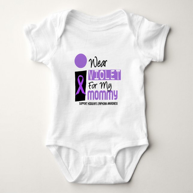 Body Je porte la violette pour mon lymphome de Hodgkins (Devant)