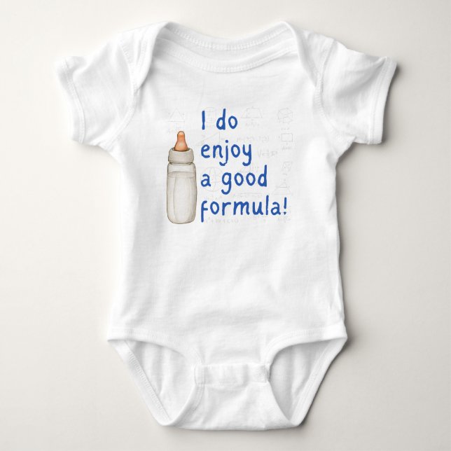 Body Je profite d'une bonne formule, Math Baby Bodysuit (Devant)