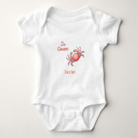 Je suis bébé crabe Crustacé Nom personnalisé
