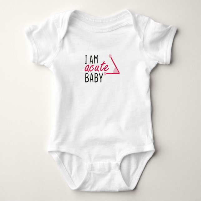 Body Je suis Bébé Rose Aigu, Math Baby, Cadeau de nouve (Devant)