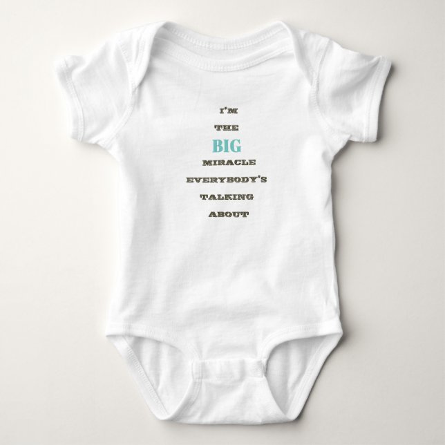 Body Je suis le grand miracle... T-shirt bébé garçon (Devant)