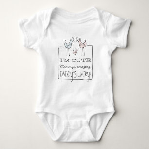 Body Je suis mignonne, le T-shirt Lucky Funny Baby de p