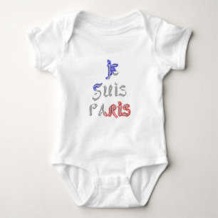 Body Je Suis Paris I Love Paris Texte Art Imprimer