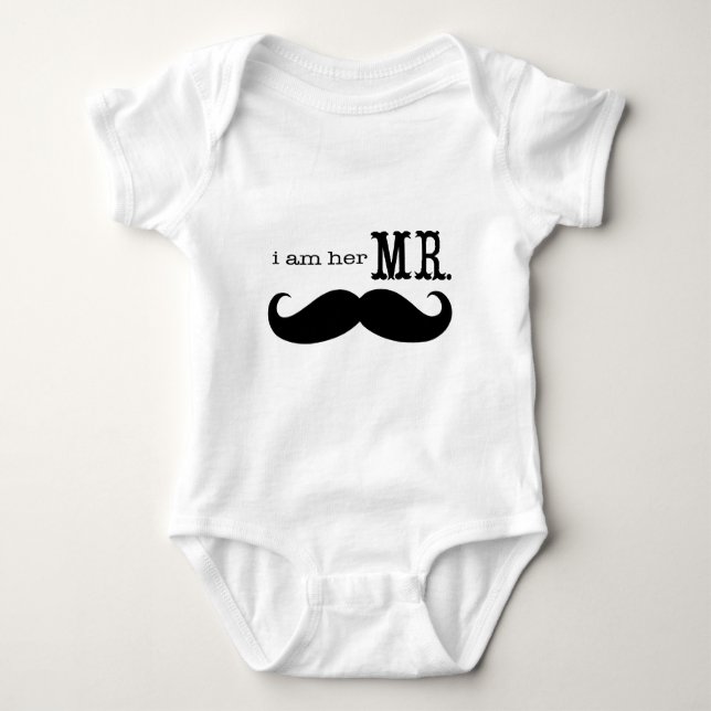 Body Je suis son M. Mustache Grooms Gifts (Devant)