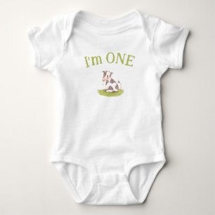 Body Je suis un baby cow bodysuit anniversaire