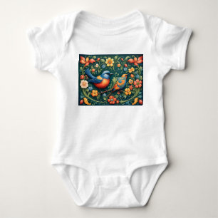 Body Je suis un enfant norvégien Rosemaling Bodysuit