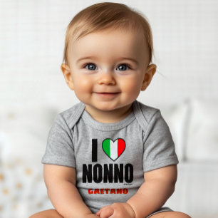 Body JE T'AIME NONNO Cadeau personnalisé de grand-père 