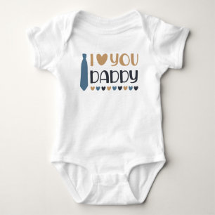 Body Je T'Aime Papa Baby Bodysuit