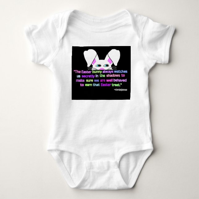 Body Je Te Vois, Costume De Jersey Baby Bunny Pâques (Devant)