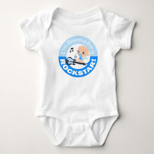 Body Je vais être un Rockstar Blue Infant Creeper