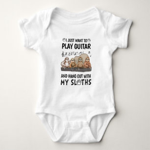 Body Je Veux Juste Jouer Guitare Chemise Mignonne Humou