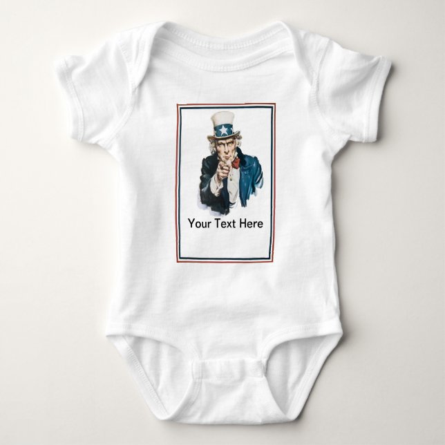 Body Je Veux Que Tu Customises Ton Texte À Oncle Sam (Devant)
