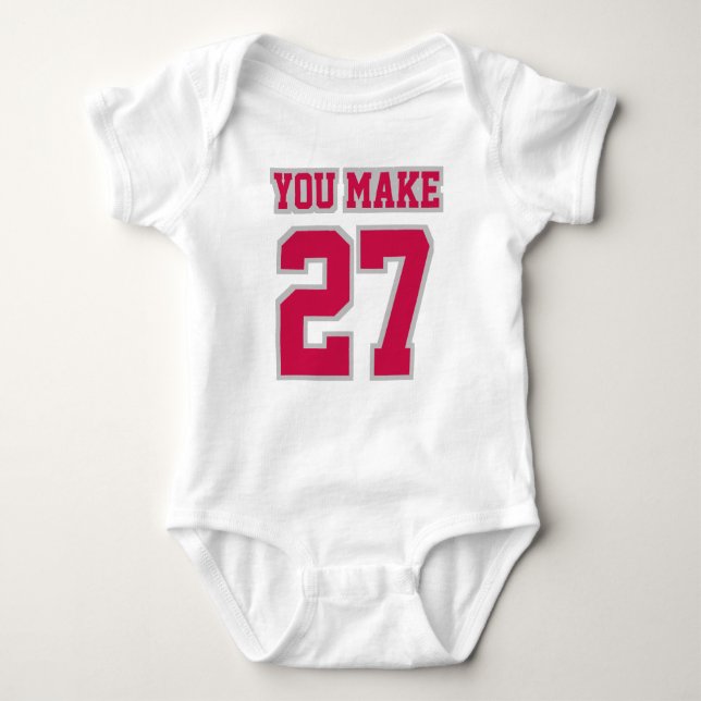 Body Jersey de football Romper en ARGENT DE CRIMSON (Devant)
