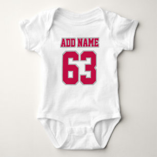 Body Jersey de football Tutu en ARGENT DE CRIMSON BLANC