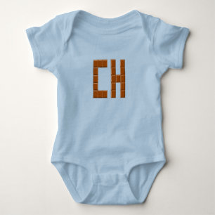 Body Jersey hellblau CHOCOLATE SCHWEIZ Baby Strampler