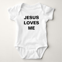 "Jesus Loves Me" Bébé Jersey Bodysuit