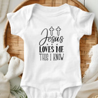 Jésus m'aime Baby Bodysuit