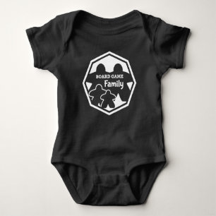 Body Jeu de société Famille 2P2K Cadre blanc Baby Shirt
