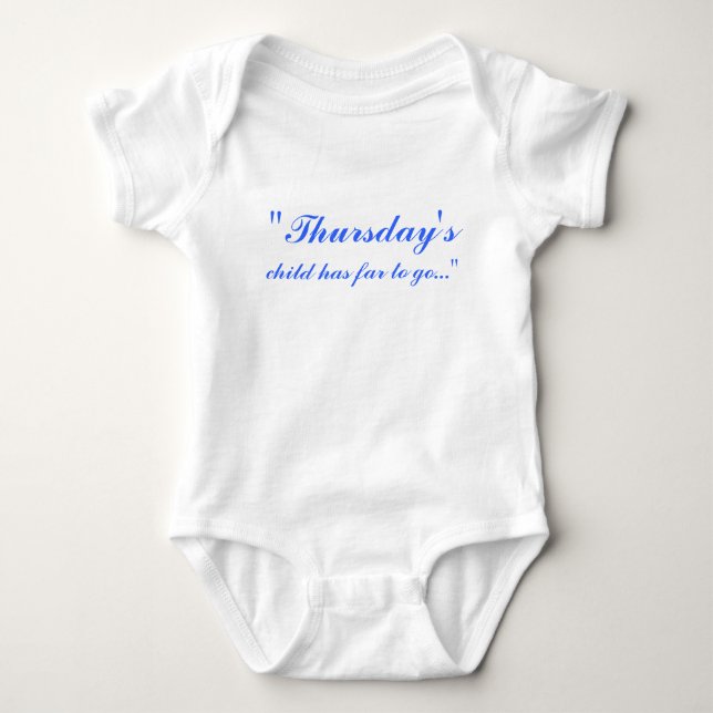 Body "Jeudi, enfant a loin pour aller… " (Devant)