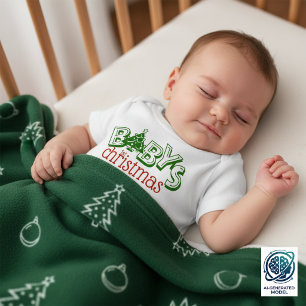 Body Joli Arbre de Noël du Premier Noël de Bébé Ludique
