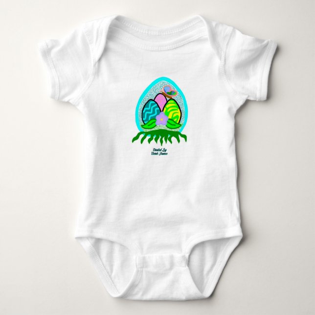 Body Joli boeufs de Pâques Baby Jersey Bodysuit (Devant)