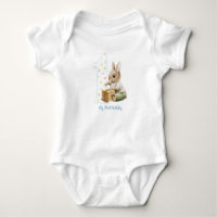 Joli Bunny Mon premier T-shirt d'anniversaire