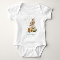 Joli Bunny Mon premier T-shirt d'anniversaire