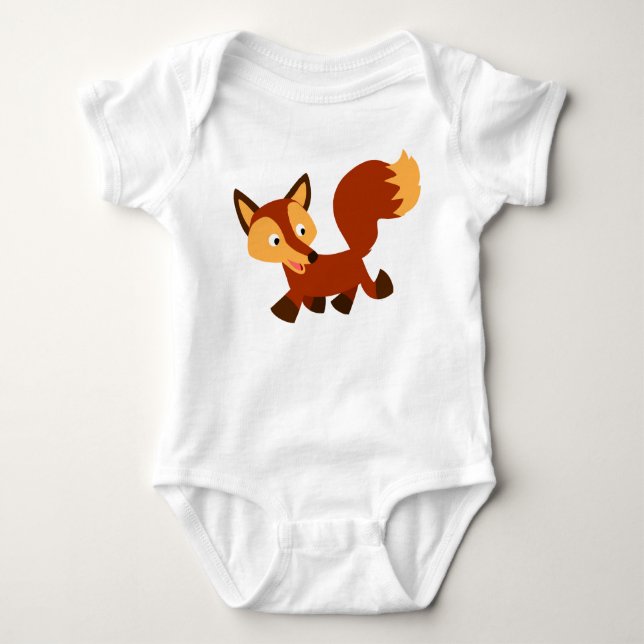 Body Joli Cartoon Fox Baby Bodysuit (Devant)