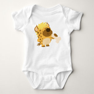 Body Joli dessin Hyena broyer un T-shirt bébé os