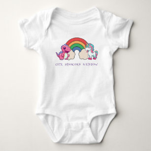 Body Joli Dinosaur Unicorn arc-en-ciel anniversaire col