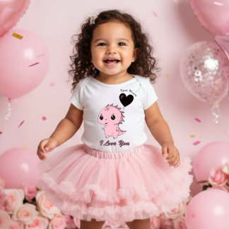 Body Joli Dinosaure Rose