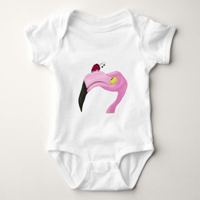 Body Joli Flamant rose rose (Devant)