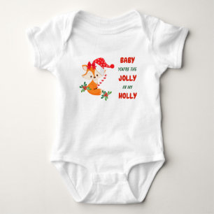 Body Joli Fox Holly Jolly Noël Baby Bodysuit