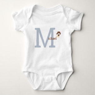 Body Joli Monogramme Garçon Bodysuit Lion