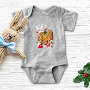 Body Joli Noël Santa Chapeau en pain d'épices Alphabet