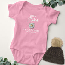 Joli nom de bébé rose et blanc Date de naissance