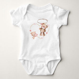 Body Joli ours en peluche Bébé Design de vêtements pour