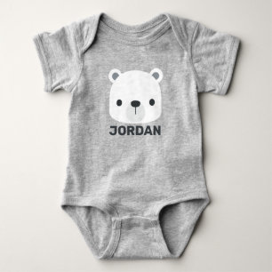 Body Joli petit ours polaire avec nom personnalisé