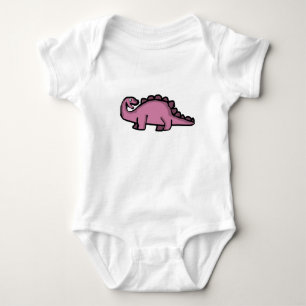 Body Joli Stégosaure Rose Dinosaure