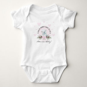 Body Joli Teddy Bear Rose à Coeur pour Accueillir une N
