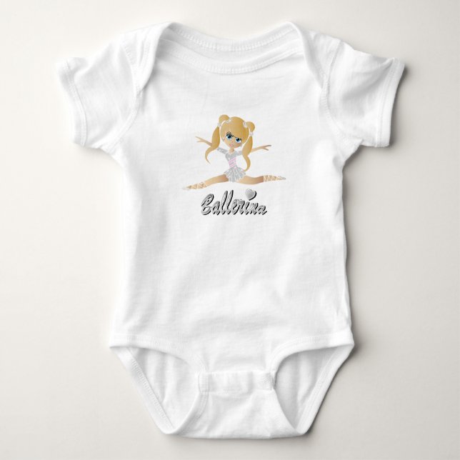 Body Jolie Blonde Ballerina Fille danseuse (Devant)